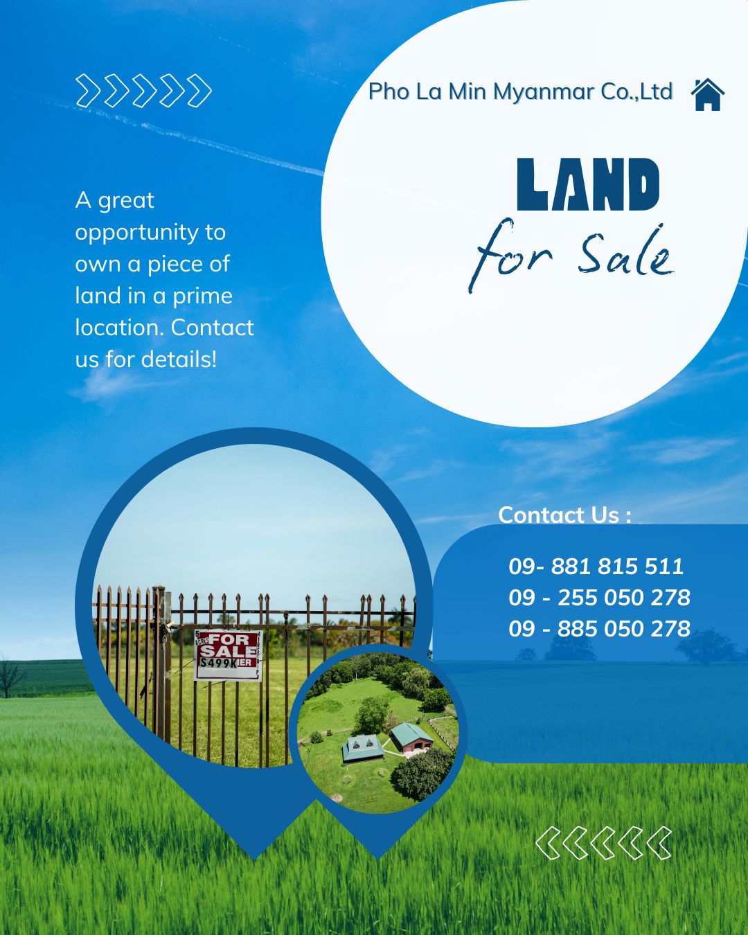 ရွှေပြည်သာမြို့နယ်၊ မြေကွက်အရောင်း